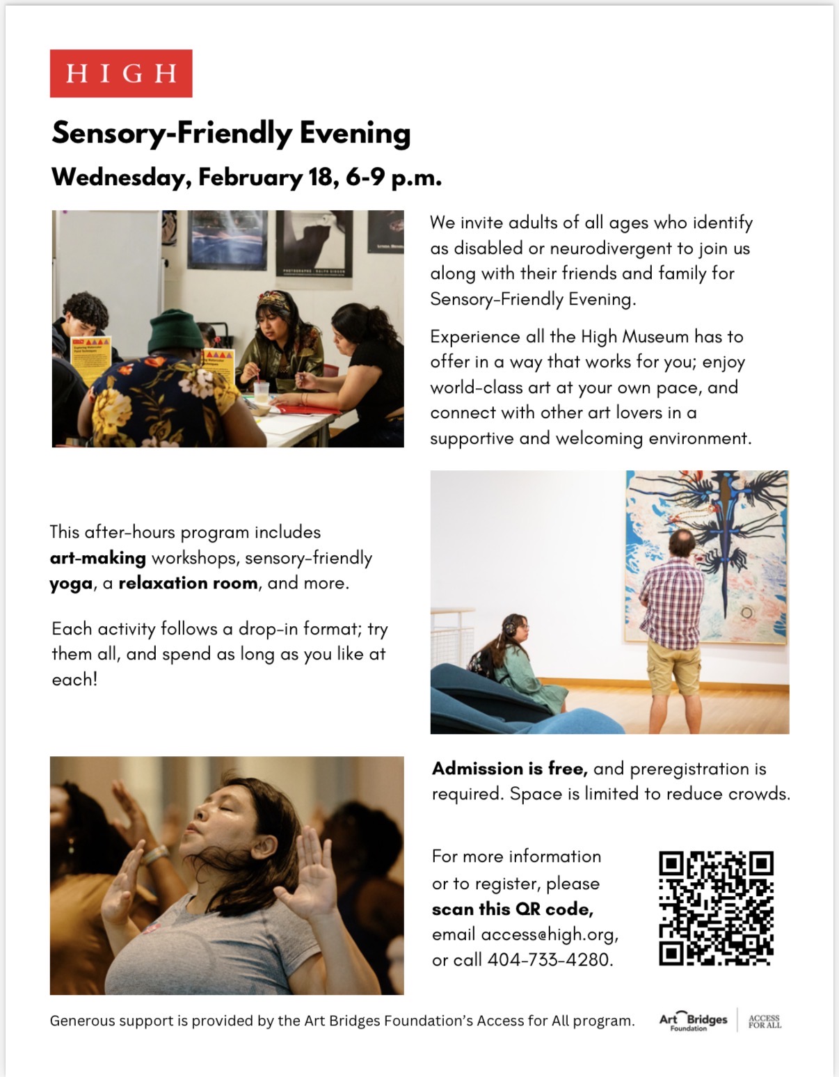 Sensory-Friendly Evening
